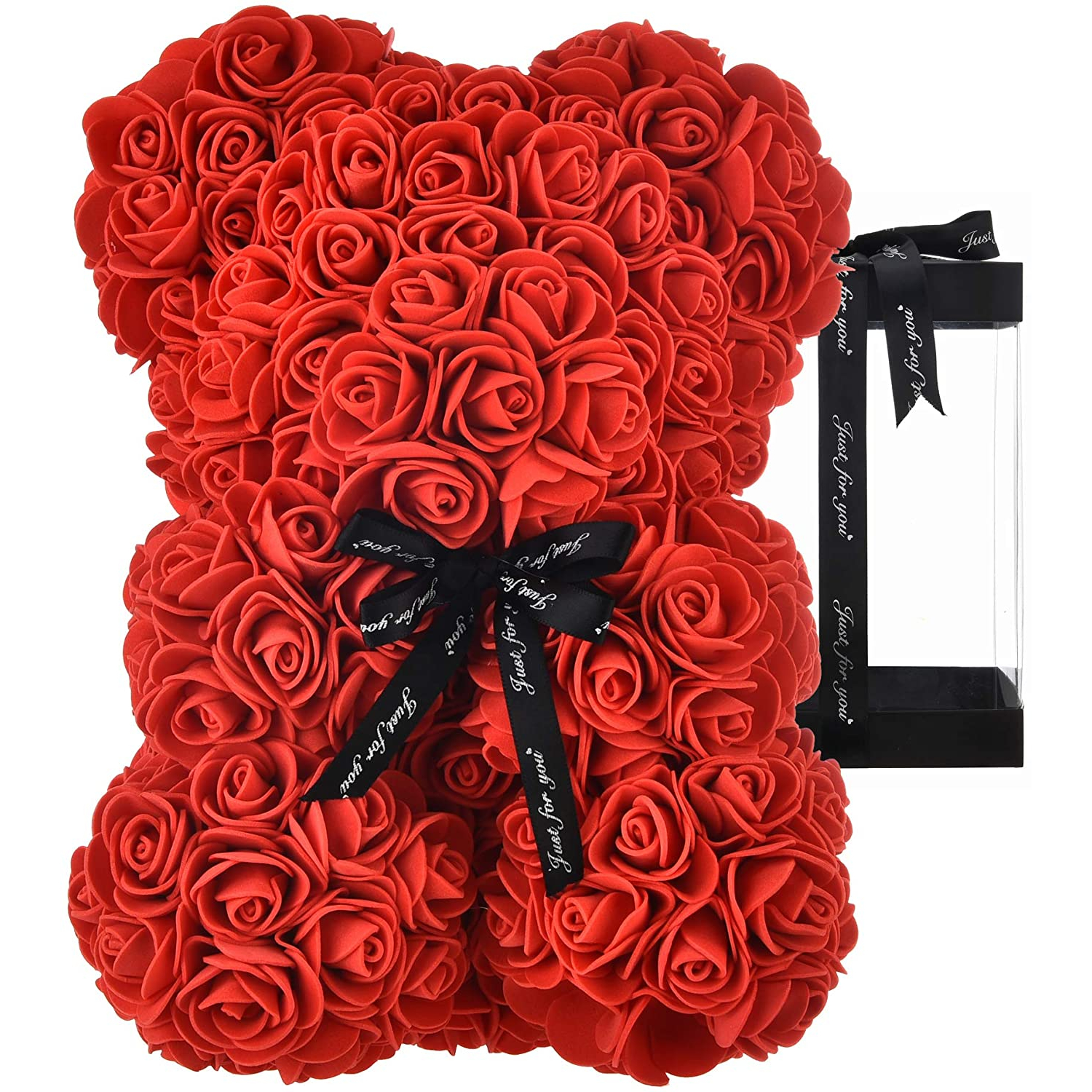 Romantic Valentines Love Items Novelty Gift Propose Teddy Ring Box Rose ML
